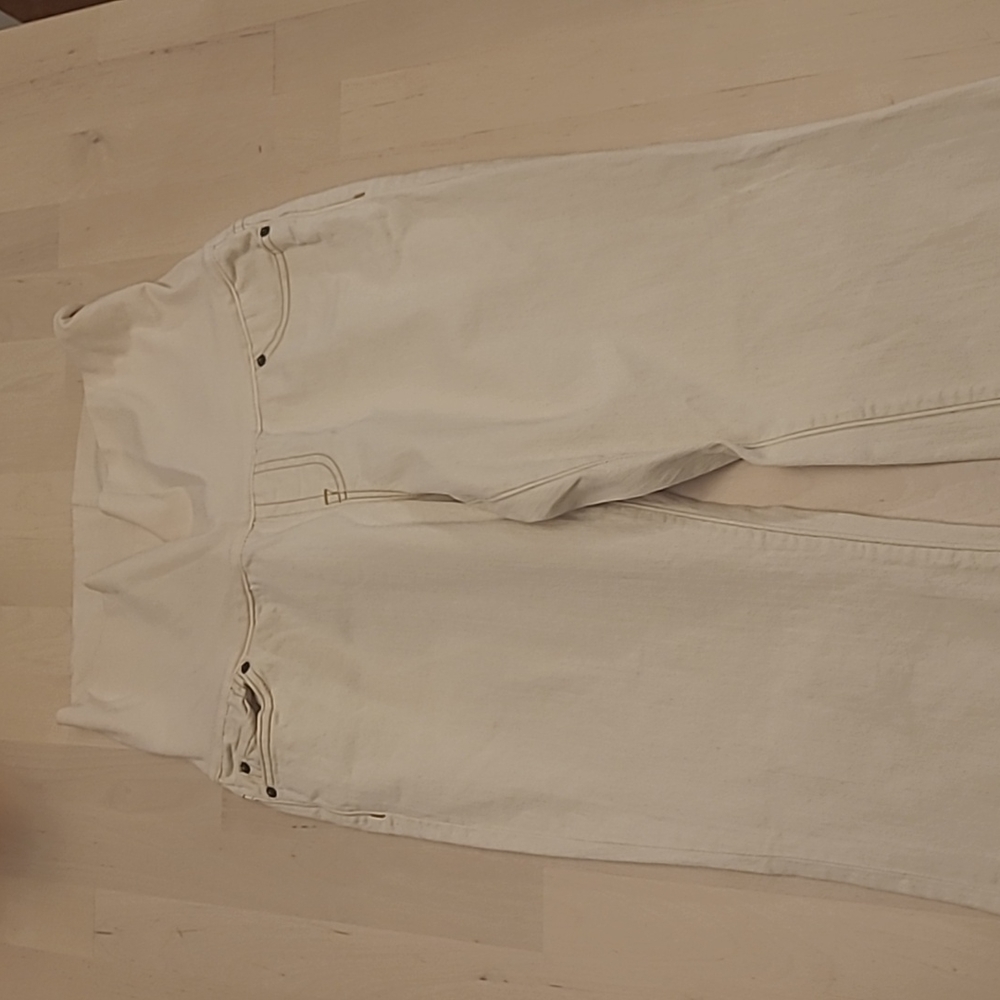 Gap Maternity City Fit Off White Jeans